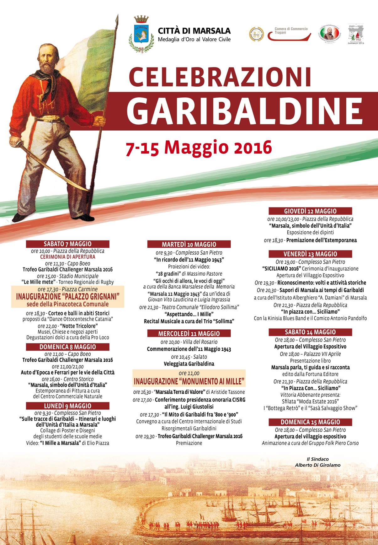 Garibaldi Celebrations In Marsala Sicily 7th 15th May 2016